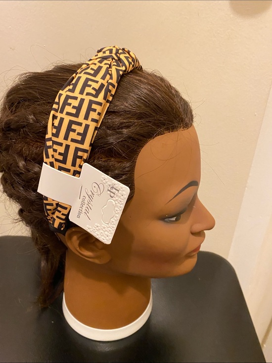 Accessories - Faux-Style Knotted Fashion Headband in yellow & Black